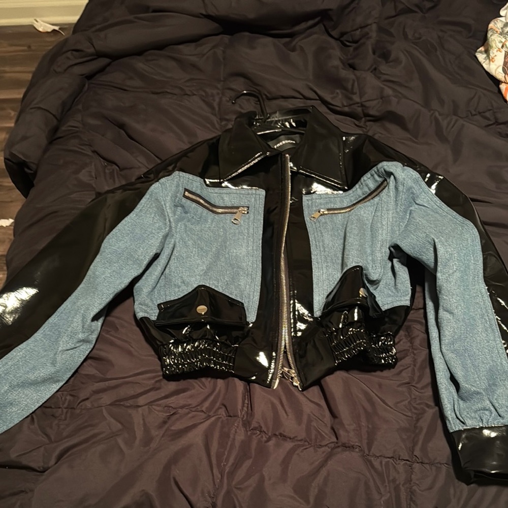 Stylish Black and Blue Women's Jacket